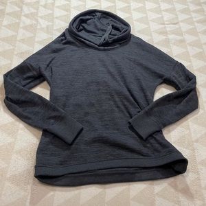 Athletes blissful cowl neck sweater